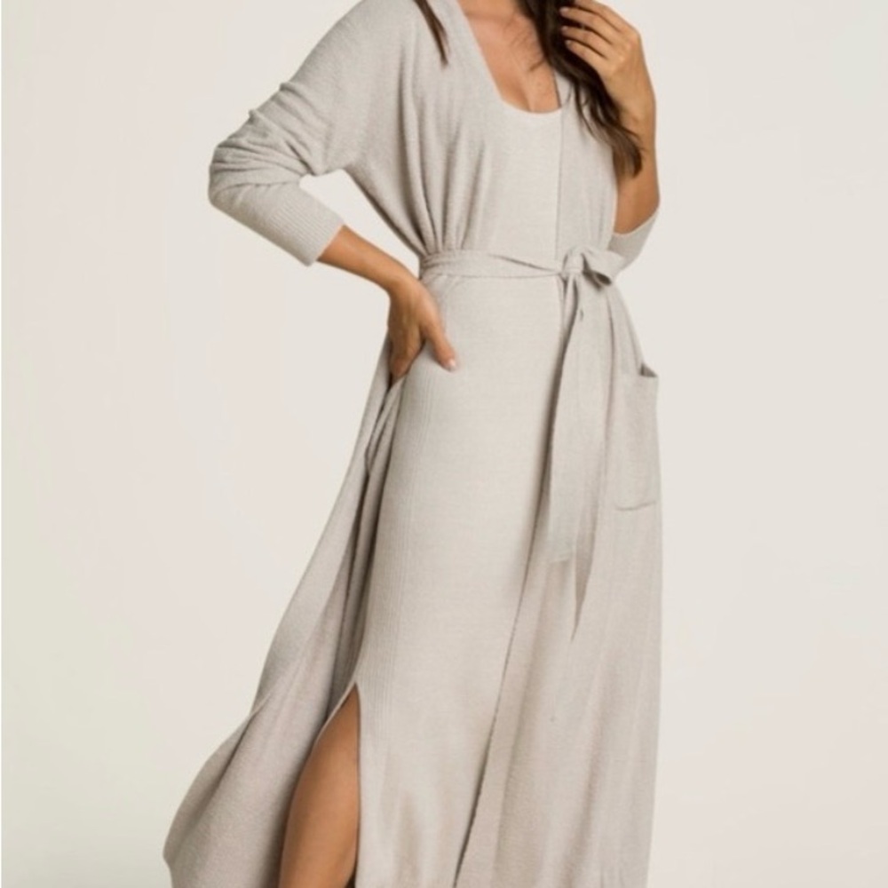 Barefoot Dreams CozyChic Lite Duster Robe in Cream
